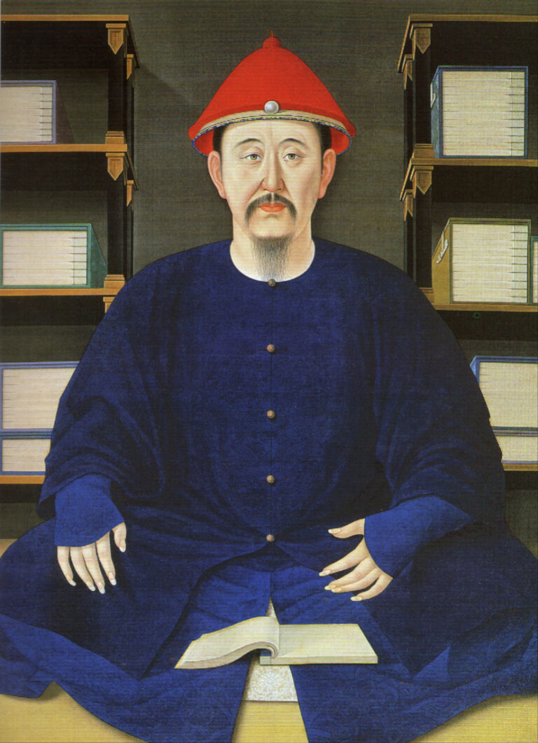 The portrait of the Kangxi emperor
