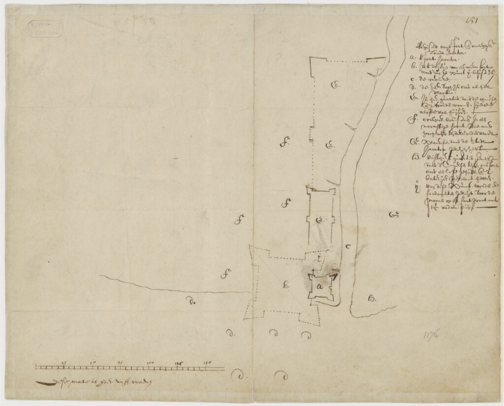 Plan for the new city of Batavia, 1619, after the burning of the existing city.