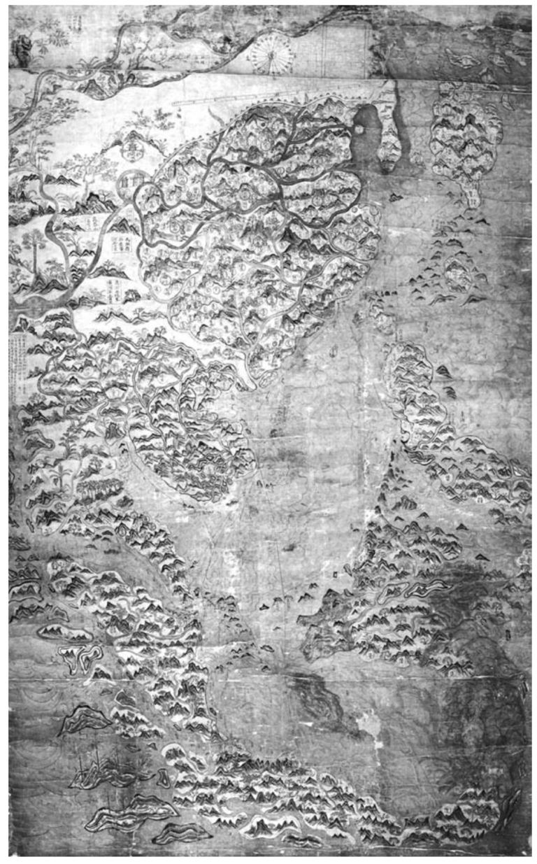 A rare map of Min trade routes, probably dating from the 1620s.